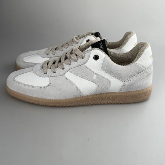 Verbenas Soro Savage White Suede Sneakers Leather Size 42 Terry Lined Spain - Picture 4 of 12